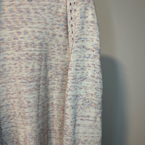 Talbots Beige Long Cottage Boho Costal Knit Cardigan Sweater Women’s Sz XL - Picture 7 of 8